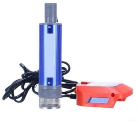 Lecreatekit Bomba de batería de litio, bomba sumergible de 18 V para aceite, agua y diésel con tamaño compacto y rendimiento robusto
