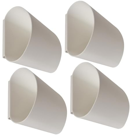 BAZEITFLOW Organizer Secchio Sospeso in Plastica Per Carrello Da Salone, Contenitore Portaoggetti Pratico Salvaspazio Per Prodotti Bellezza, Set 4 Pezzi Per Uso Professionale