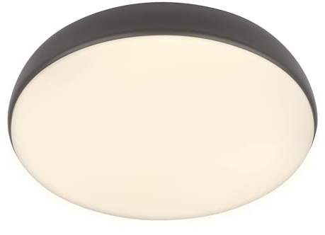 BRILONER - LED Deckenlampe mit Fernbedienung, dimmbar, warmweiß bis neutralweiß, LED Lampe, Deckenleuchte, Wohnzimmerlampe, Küchenlampe, Deckenbeleuchtung, Flurlampe, 35x8,5 cm, Anthrazit