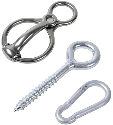Anneaux De Rênes Pour Chevaux, Outils D'attache, 12x6.6cm, Accessoires Pour Harnais De Cheval En Acier Inoxydable, Entraînement, Toilettage | Fixation Sécurisée Pour Granges, Pâturages Et