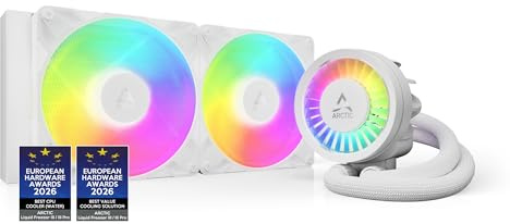 ARCTIC Liquid Freezer III Pro 280 A-RGB - Wasserkühlung PC(Generalüberholt) | AIO CPU Wasserkühler, 2x140 mm, 38 mm Radiator, PWM-Pumpe, VRM-Lüfter, AMD AM5/AM4, Intel LGA1851/1700 Contact Frame