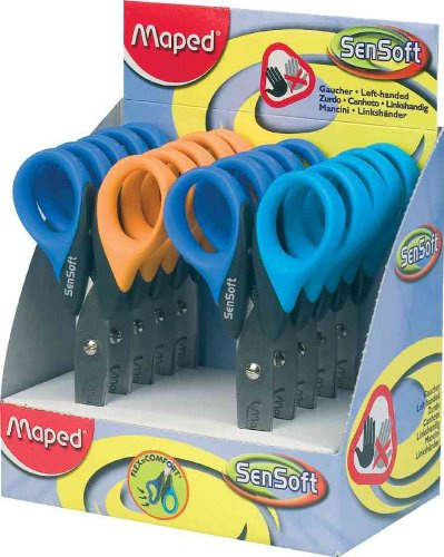 Maped Bastelschere Sensoft 3D, L„nge: 130 mm, 10er Display