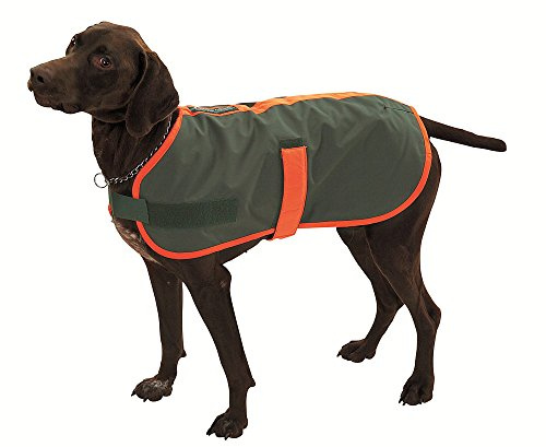FARM-LAND Hunde Thermodecke Thermomantel mit signalorangem Einfaß