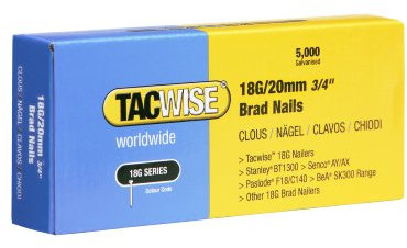 Tacwise 0395 Stauchkopfnägel Brad Typ 18G / 20 mm, Verzinkt, 5000 Stück