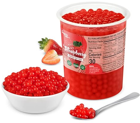 INSPIRE FOOD Bubble Tea Perles Fraise - Tapioca Perles - 1kg