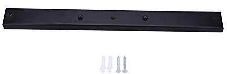 Lámpara colgante de 3 luces de techo Lámpara colgante Base rectangular Lámpara colgante DIY para cocina dormitorio salón comedor (negro)