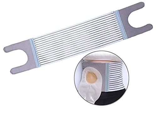 Chillers Stoma-Hernien-Gürtel, Verstellbares Band für Die Abdominal-Kolostomie-Klammer, Bauchstoma-Stützgürtel zur Vorbeugung von Parastomalen Hernien (Color : S)