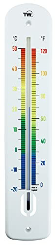 Large Outdoor Thermometer - 380 mm Garden Thermometer Outdoor For Use In Garden Greenhouse Patio Sun Terrace Shed Allotment Wall Classic Thermometer Indoor Outside Temperature Gauge (Multi)