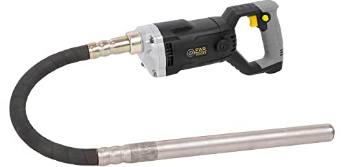 Fartools VB 1200 - Vibrador de hormigón (1200 W, con aguja vibratoria, longitud 1,25 m, diámetro 35 mm, velocidad 4200 rpm)