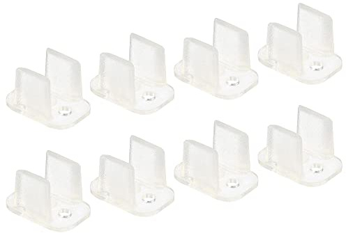 sourcing map 80 Stück LED Neon Montageclips Befestigungsklemmen Halter | Für 6mm Silikon LED-Lichtstreifenclips, LED Neon Flexstreifenbeleuchtung