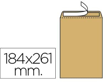 OlivErik - Sobre bolsa kraft tira de silicona. (184x261mm - 250 uds.)