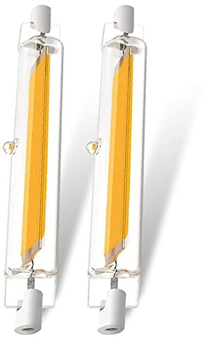 ZJZG R7S LED 118mm, 20W LED R7S 118mm Dimmbar Lampen Ersatz 200W Halogenlampen, R7S Birne Naturweiß 4500K 2000LM, kein Flackern, 360°Abstrahlwinkel LED-Stab, LED Leuchtmitte, 2er Set