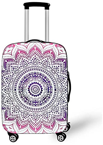 Mateju Kofferschutzhülle Elastisch Kofferhülle 18-32 Zoll, Mandala Gepäck Cover Reisekoffer Hülle Trolley Case Schutzhülle Luggage Cover Waschbare Staubdichte Kofferbezug (Gradient,XL)