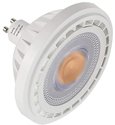 ALQFFHL Ampoule LED GU10 AR111, Dimmable 12W 1200LM COB LED Spot Éclairage, Remplacement de l'halogène 100W, Ampoule réflecteur ES111 pour Lumière de Piste Downlight, Blanc Chaud 3000K