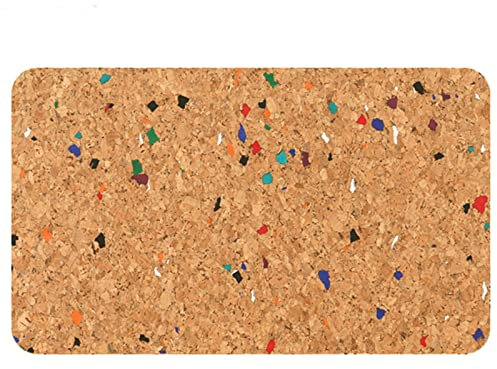 dcIustfHE Foglio in Sughero ad Alta Densità, Tabelloni Di Avviso Fai -Da -Te, 8 Mm Senza Cornice Piastrelle Di Sughero per Decorazioni per la Parete Di Sfondo Della Tv in Casa, Rivestimenti per Casset