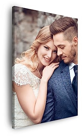 GP TONER Ihr FOTO auf Leinwand Personalisierte Foto Ihr eigenes Bild auf Leinwand mit Holzrahmen Kunstdruck Bild Foto 30x40 cm