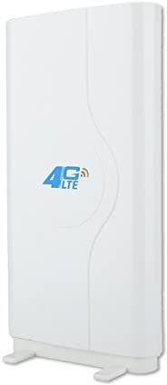 SUNGOOYUE Antenna Mimo Ad Alto Guadagno 4G LTE 88DBi per Interni Incredibilmente Veloce, Copertura a Banda Larga 800MHz-2600MHz con Cavi 2 * 2m e Supporto Connettore TS-9 (ST9)