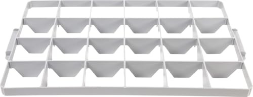 Surplus Systems Gläsereinsatz für Eurobox 60 x 40 cm 24 Fächer, 2-teilig Boxen, Körbchen & Kisten