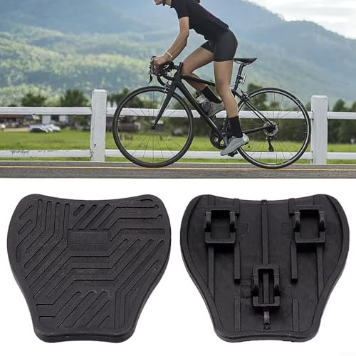 Leichte und zuverlässige Rennradpedal-Adapterplatte für SPD SL Cleats (Gelb, L)