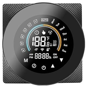 Zigbee Termostato intelligente, programmabile, controllo vocale, display digitale intelligente, risparmio energetico, compatibile con Alexa, per riscaldamento dell'acqua domestica, caldaia a gas, hub