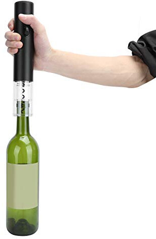 Natudeco Automatic Wine Bottle Opener Electric Corkscrew Wine Opener Stainless Steel Wine Opener Opens Up to 80 Bottles for Parties Home Bar (Black)