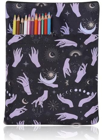 TuseRxln Buchhüllen Stoff Buch Hülle, Buchhülle für Buchliebhaber, Buchhüllen, Stoff-Buchumschlag, Buchhüllen mit Reißverschluss, Für Buchliebhaber, Klassenkameraden.