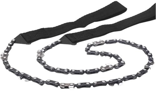 Sega a Mano 103 cm – Motosega Manuale con Catena Bidirezionale e Manici Ergonomici – Portatile per Campeggio, Sopravvivenza, Giardinaggio, Escursioni – Taglio Rami e Alberi – Mod. 2304897