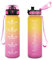 Vikastar VK-TY-SDZYG-500ML-JB-Yellow-Pink, 500ml/1000ml/1500ml Borraccia con Cannuccia, Senza BPA Unisex-Youth, Giallo-Rosa, 500 ml