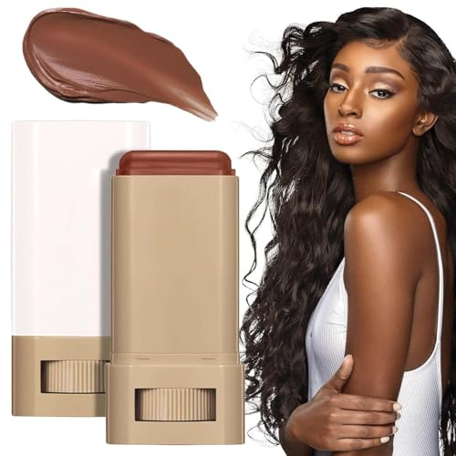 Stick Foundation Makeup, Lightweight Rotating Concealer, Skin Tone Eraser, Natural Finish, Longwear Beauty Balm for Women, Daily Face Makeup Coverage More