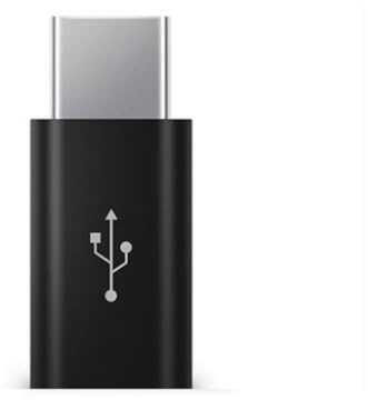 ESTCNK 1 adaptador USB tipo C hembra a microUSB macho tipo C hembra, adaptador de carga microUSB macho