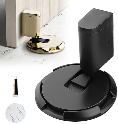 Türstopper Boden, 2025 Neu Magnetisch Türkeil Türstopper Wand Innen, Türklinkenpuffer Door Stopper Verstellbarer Ohne Bohren Mechanischer Bodentürstopper Magnetisch Türfeststeller mit Kleber (04#)