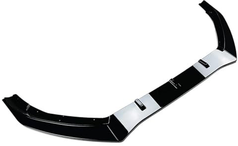 LRMDAKO Auto Frontspoiler Für Ford Für Focus RS Für MK3 2015-2018 Frontspoilerlippe Aus Karbonfaser-Optik/schwarz Glänzend, Unteres Splitter-Blade-Body-Kit Bumper Protector(Glänzend schwarz)
