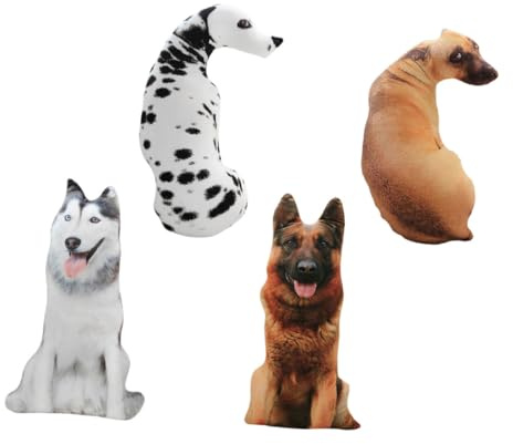 Gatuida 3D Simulations Hundekissen Plüsch 50cm Weiches Pp Baumwoll Sofakissen Dekorations Kuschelkissen Für Zuhause Büro Und Hotel