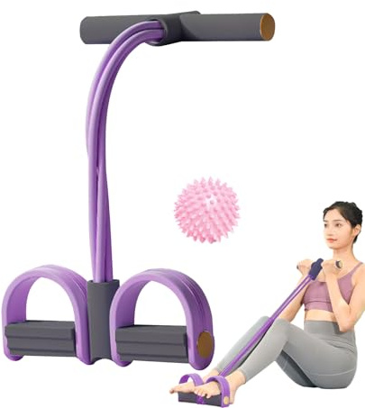 Bandes De Résistance À Pédale, Corde De Traction Élastique pour Pédale, Corde De Tension Multifonctionnelle Équipement De Fitness pour Abdominaux, Taille, Bras, Jambes, Étirements, 26.5x46cm