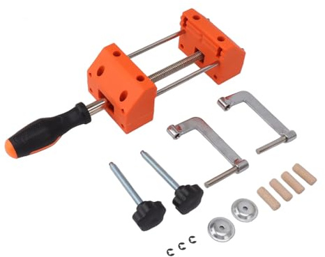 Tornillo de Banco Mini, Base para Esmeriladora, Acero Multifuncional, Rotación 360 Grados, Compacto y Resistente - Soporte Seguro, Fácil de Manejar para Trabajo y Reparaciones