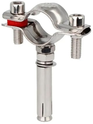 1 Stück langlebige Befestigungsteile, runde Schlauchschelle, Rohrverschraubung, Dehnschraube, Aufhängungsrohrhalter, PPR/PVC-Mutter, Reifen-Rohrclip(48-51mm)