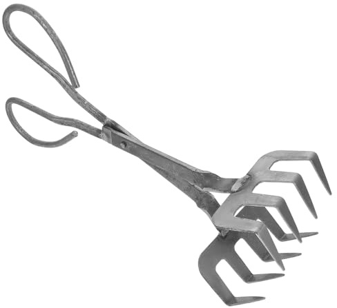 HOLIDYOYO Pinzas para Cangrejo con Mango Clip de Negro Antipinzamiento para Mariscos Herramienta Versátil para Langosta Cangrejo para Cocina y Fiestas al Aire