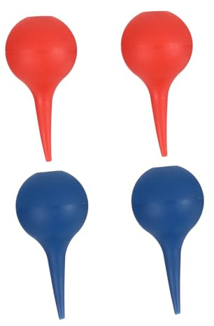 MUCKLILY Lot de 4 Balles Nettoyantes pour Oreilles 75 Ml en PVC, Souffleur Auriculaire pour Garçon et Filles et Adultes, de Lavage D’, Accessoires de Nettoyage pour Conduits Auditifs et