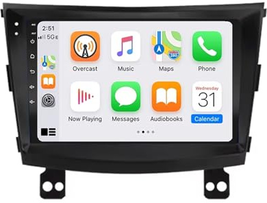 Car Multimedia Radio per Ssang Yong Tivoli 2015-2022 Car Radio con Bluetooth Vivavoce, con Hd Touch Screen Supporta Navigazione, Bluetooth, 4 Nucleo 2G+32G