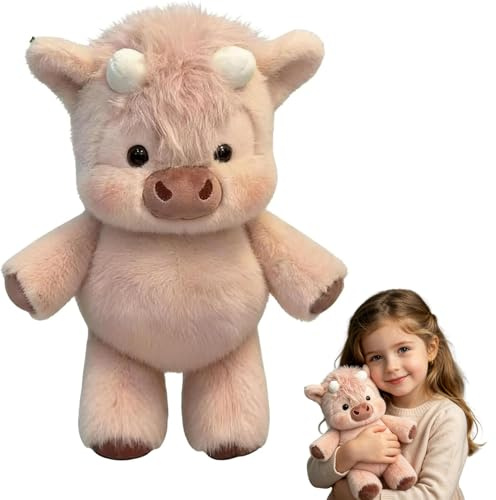 YMXBFLXX Peluche Mucca, Mucca Peluche, Peluche Che Corre, Morbido Peluche di Mucca, Compagno di Gioco e Regalo Perfetto per Bambini