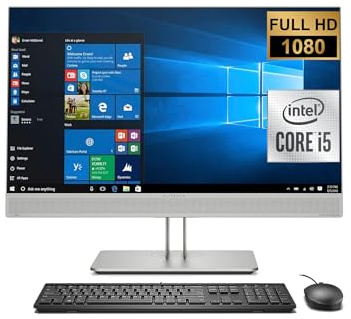 HP EliteOne 800 G5 All-in-One Desktop PC da 23,8 FHD, Intel Core i5-9500T, 16GB RAM, 512GB SSD, WiFi, Bluetooth, Tastiera QWERTY USA, Windows 11 Pro (Ricondizionato)