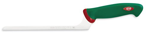 Sanelli Premana Professional Coltello Formaggio Tenero, Acciaio Inossidabile, Verde/Rosso, 35.5x3.0x7.0 cm