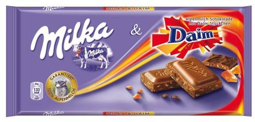 Milka&Daim Alpenmilch, 20er Pack (20x 100g Packung)