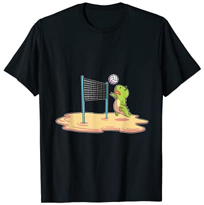T-Rex Shirt Herren Beach-Volleyball Shirt Jungs Volleyball T-Shirt
