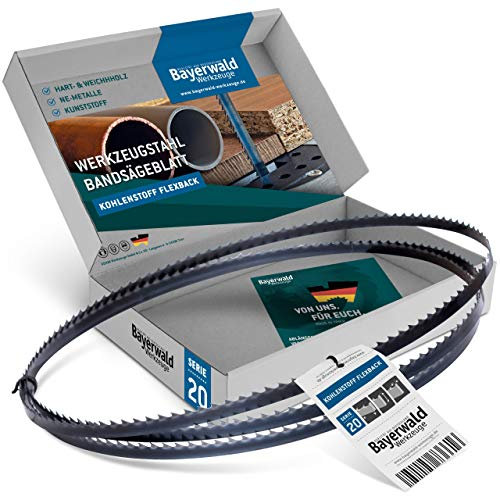 Bayerwald - Lama per sega a nastro in acciaio, 1400 x 6 x 0,36 x 6, per legno, metalli non ferrosi, plastica, lamiera sottile, adatta per Scheppach HBS20, Scheppach HB800