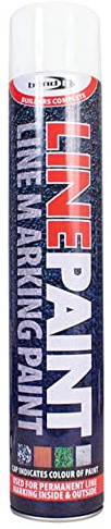 BC Profiles Bond It Line Paint | Solvent Based, Quick Dry & Semi - Permanent Spray, Suitable for Spot Marking for Contractors on Roads, Car Parks, Tennis Court and School - 750ml - White
