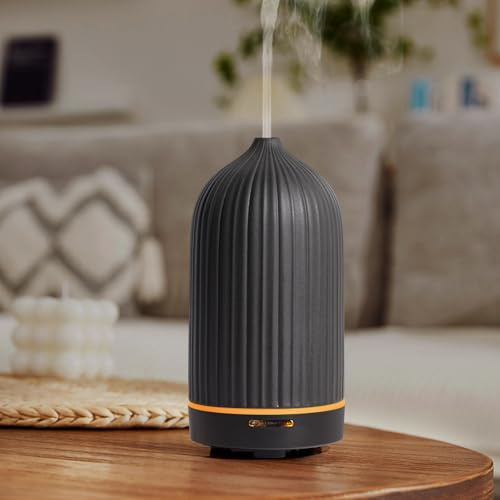 Keramik-Diffusor, Ultraschall-Diffusor für ätherische Öle, kühler Nebel-Luftbefeuchter mit wasserloser automatischer Abschaltung für Babys im Home Office