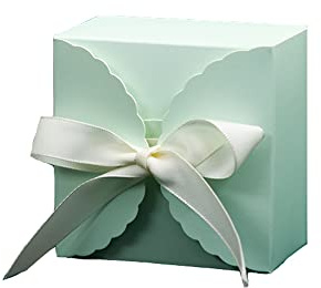 50 pz Scatole Portaconfetti Bomboniere Regalo Carta per Matrimonio Compleanno Battesimo Comunione Festa Laurea Scatola Regalo Piccola (Blu)