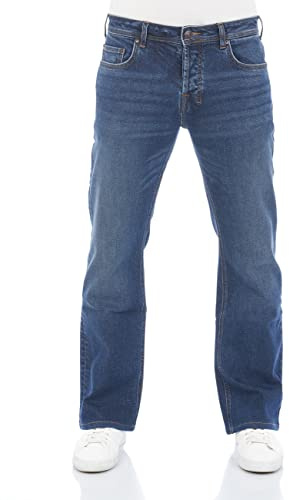 LTB Pantalones vaqueros para hombre Timor Bootcut, pantalones vaqueros básicos, algodón vaquero, elásticos, cintura profunda, azul, negro, Magne Undamaged Wash (54329), 36W x 36L