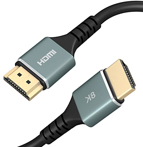 Cavo HDMI 8K 2m, cavo HDMI 2.1 48gbps ad alta velocità, supporto 8K@60Hz 4K@120Hz HDCP HDR ARC, per PS4, PS5, Xbox, lettore Blu-ray, monitor, HDTV, laptop